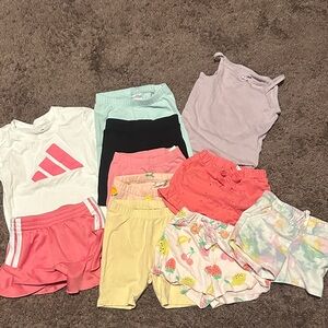 2T girls summer play clothes